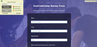 A screenshot of Survey form